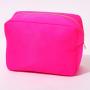 High Quality Lovely Durable Pink Cosmetic Bag Nylon Waterproof Pouch Bags Packaging Custom Makeup Brushes