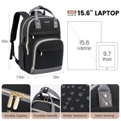LOVEVOOK custom logo wholesale anti-theft business commute travel backpack custom 15.6in computer bag women laptop Backpack