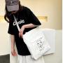 Wholesale Canvas Handbags Brands China Women Shoulder Bag Bear Pendant New Trendy Design Women'S Handbags