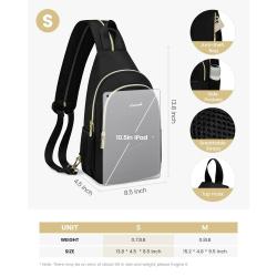LOVEVOOK New Style Fashion Chest Bag for school travel Hiking Backpacks Crossbody Bag Convertible Outdoor Sling bag for women