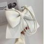 taschen New Fashionable Designer Women's Bags Custom Bow Pu Leather One-shoulder Underarm Bag Pure Color Cross Body Bucket Bag