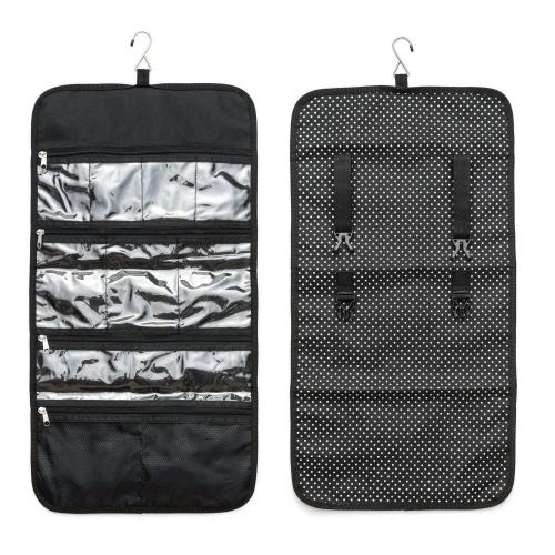 Large Capacity Hanging Folding Travel Toiletry Storage Organizer Bag Cosmetic Organizer Storage Bag With Hook