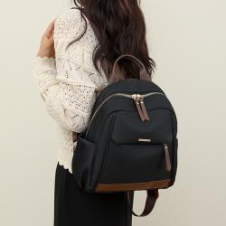 Little Bear Pendant Backpack Women Large Capacity School Bag for Girls Pure Color Ladies Backpack JY220826 Waterproof OEM Daily