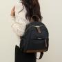 Little Bear Pendant Backpack Women Large Capacity School Bag for Girls Pure Color Ladies Backpack JY220826 Waterproof OEM Daily