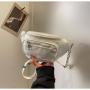 Ladies 2024 new style trendy waist bag shoulder crossbody chain fashion bag multi-pocket girls small chest bag