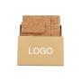 Custom Cork Leather Credit Card Holder Wallet Slim RFID Blocking Magnetic Card Holder