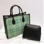 2024 Custom Fabric PU Leather Tote Bags For Women Ladies Hand Bag With Pouch