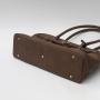 2024 Customized Korean Vintage Suede Large Capacity Shoulder Bag Autumn Winter  Handheld PU Leather Handbag
