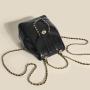 South Korea'S Small Spring And Autumn Mini Fragrant Wind Chain Backpack Female Ins Student Oil Wax Leather Shoulder Bag