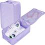 Gelory Custom Logo Portable Business Trip Travel Shoe Bag Waterproof Shoe Packing Cubes with Handle Holds 2 Pair of Shoes