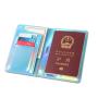 ZR798 Passport PU Bag Travel Laser Document Waterproof Passport Cover Card Wallet Holder Ticket Passport Clip Customized logo