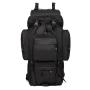 Unisex 65L Polyester Travel Backpack Waterproof Mountaineering Luggage with Pillow Shape and Shoe Compartment Zipper Closure