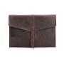 Custom Logo Office & School Accessories Real Leather Slim Portfolio/Tablet Case/Notebook Holder/A4 Document Envelope Bag