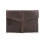 Custom Logo Office & School Accessories Real Leather Slim Portfolio/Tablet Case/Notebook Holder/A4 Document Envelope Bag
