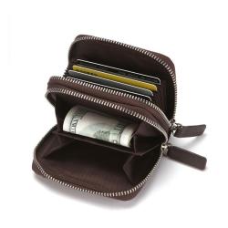KHF300 2023 RFID Creative Women's Wallet Money Clip Double Zipper Multifunction Organ Card Case Card Holder Coin Purse
