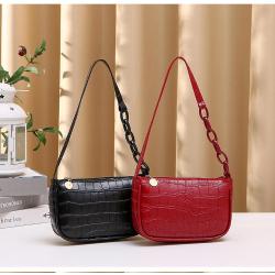 2024 Ladies Crocodile Print Underarm Bag Fashion Net Red Portable Single Strap Shoulder Handbag