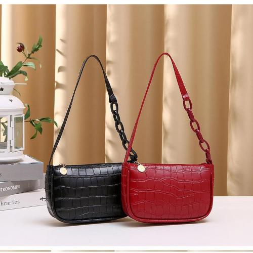 2024 Ladies Crocodile Print Underarm Bag Fashion Net Red Portable Single Strap Shoulder Handbag