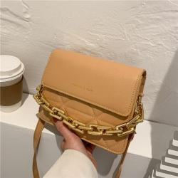 Popular Chain Small Bag for Women 2024 New Fashion Embroidered Wide Shoulder Strap Single Shoulder Bag Crossbody Bag Handbag