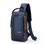 New Fashion Motorcycle Crossbody Chest Bags Custom USB Anti-Theft Waterproof Sling Bag Travel Shoulder Bag Men