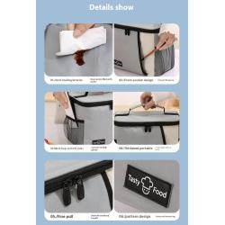 ZF058 New Waterproof Large-capacity Lunch Bag Outdoor Picnic Bag Polyester Insulation Anti-fouling Handheld Shoulder Ice Bag