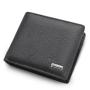 ZF204 Fashion Casual Short Wallet Vertical Head Layer Oil Wax Cowhide Men Leather Money Clip Waterproof
