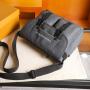 Waterproof PU Leather Messenger Crossbody Business Mobile Phone Bag