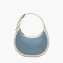 China Wholesale Ladies Fashion Design Small Pu Canvas Leather Hand Bags Custom Trend Half Moon Single Ladies Shoulder Bags