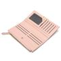 ZR769 Women's Long Wallet Fashion Girl PU Open Wallet Horizontal Square ID Card Holder Handbag Coin Purse Colored Zero Wallet