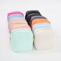 Stock New 18 Multi Colors No MOQ Nylon Portable Waterproof Makeup Pouch for Girls Women Christmas Gift Mini Small Cosmetic Bag