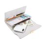 ZWY269 Customizable Women Tri-fold PU Leather Long Wallet Fashion Solid Color Clutch Bag Wholesale New Waterproof Money Clip