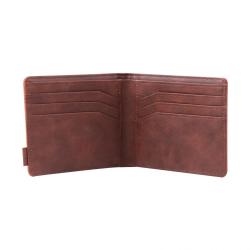 Fashion canvas and leather men wallet customized canvas wallet gift for men