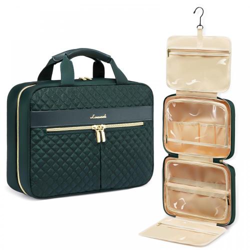 LOVEVOOK Fashion ladies Cosmetic Bag Travel Organizer waterproof Makeup bags with Hanging Hook travel Toiletry Bag for Women