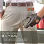 Slim Wallet for Men RFID Blocking ID Window Bifold Minimalist Front Pocket Mens Wallet with Money Clip Thin Gift Box