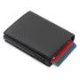 Wholesale Pu Leather Metal Business Card Holder Aluminum Leather Card Holder Wallet