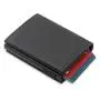 Wholesale Pu Leather Metal Business Card Holder Aluminum Leather Card Holder Wallet