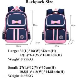China Custom Fashion Letter Printed Preschool Backpack With Bowknot Kids Elementary Primary Students For Girls Boys