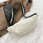 Version of street trend Fanny pack 2024 new simple lightweight wide strap cross-body chest bag casual single shoulder bag