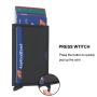 2024 Manufacturer OEM Aluminum Case Wallet RFID Pop Up Wallet Metal Credit Card Holder