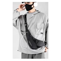 ZR663 Man Chest Bag New Waterproof Shoulder Bag Sports Travel Crossbody Outdoor Solid Color Print logo Business High Quality Bag
