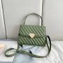 New 2022 Fashion Women's Bag Simple Leisure Lingge Pu Love Small Square Bag Embossed High-grade  Single Shoulder Messenger Bag