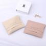 Jiaxinda Luxury Custom Emboss Jewelry Pouch Packaging Microfiber Flap Envelope Necklace Bracelet Jewelry Bag