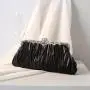 Manufacturer's direct sales wrinkle satin clutch bag ladies handbag wedding party evening bags women's clutch bag