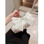 New Elegant women party clutch bags dinner dress champagne handbag evening wedding silk satin bowknot handbags for women