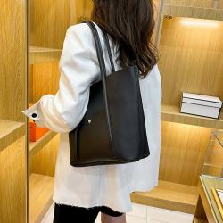 New Versatile Handbags Fashion Personalized Ladies PU Leather Tote Bag Large Capacity Shoulder Strap Tote Bag Women