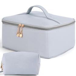ODM OEM NEW Arrival 2023 Aopiya wholesale custom portable luxury cosmetic bag with adjustable dividers