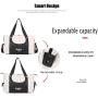 Duffle Weekend Bag Women Overnight Travel Bag Carry On Workout Gym Trip Duffle Bag with Shoes Compartment