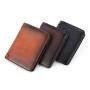 Genuine leather ultra-thin men's multifunctional short wallet