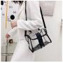 Women Fashion Shoulder Bags Clear Jelly Clutch Purse Transparent Handbags