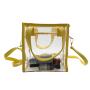 Custom pvc jelly tote bag candy handbag women fashion trends transparent PVC leather crossbody cosmetic handbags