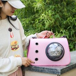 ZR351 Cat Bag New Pet Bag One Shoulder Crossbody Handheld Breathable Pet Outgoing Backpack Folding Pet Space Bag
